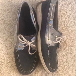 Blue Sperry topsiders. Barely worn!
